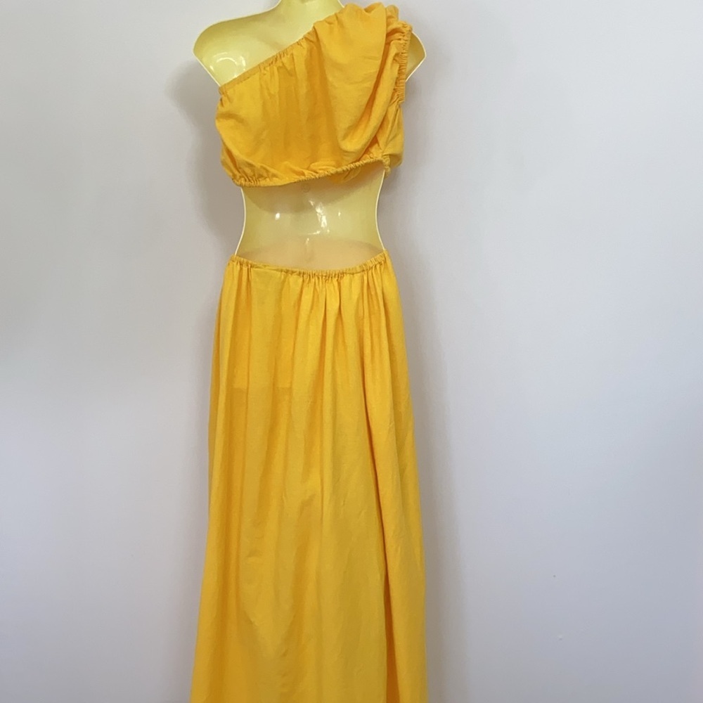 Farm Rio 2 Piece Maxi Dress Skirt and Top Knotted Waist NWOT small - Picture 7 of 9
